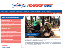 Tablet Screenshot of fantastic-aussie-tours.com.au